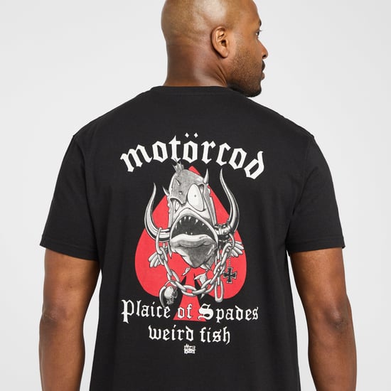 Weird Fish Men's Motorcod Artist T-Shirt, Black