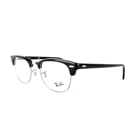 Ray-Ban Glasses Frames 5154 Clubmaster 2000 Shiny Black 49mm - Image 2