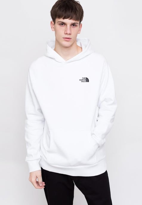 The North Face Heren Reglan Red Box Hoodie in Wit - Image 1