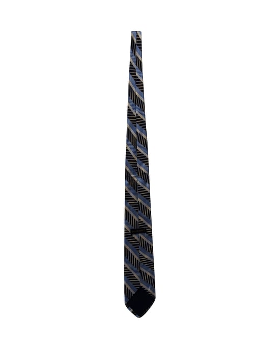 Valentino Diagonal Striped Tie in Multicolor Silk - Image 4