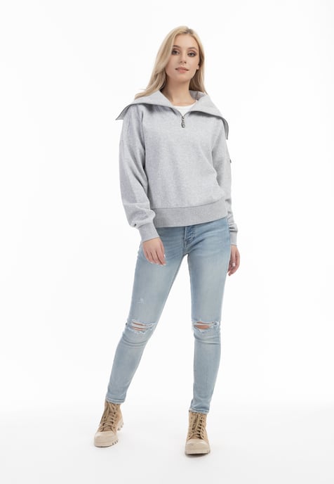 Dreimaster women light grey melange - Image 2