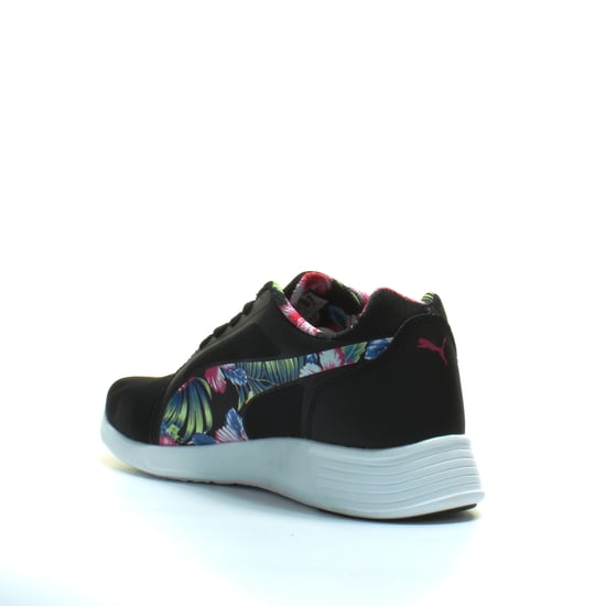 Puma ST Trainer Evo Grafic Black Floral Lace Up Mens Running Trainers 362212 01