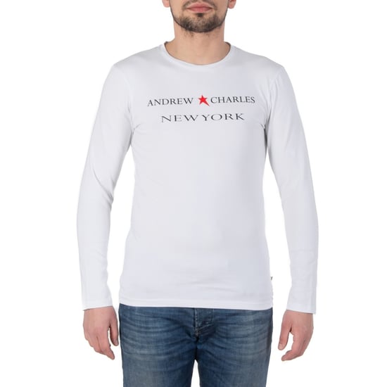 Andrew Charles By Andy Hilfiger Mens LS T-Shirt TS160 031002 Selma White