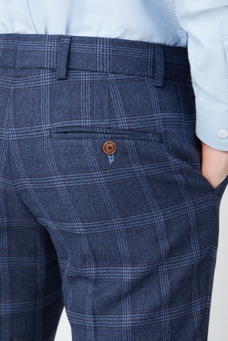 Overcheck Suit Trousers - Image 3