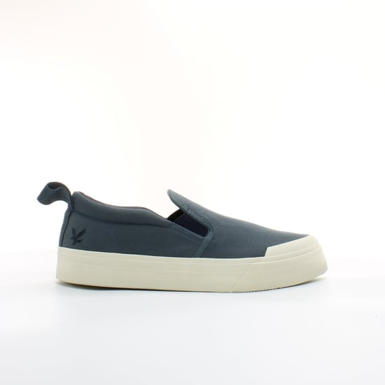 Lyle & Scott Duncan Mens Blue Plimsolls - Image 1