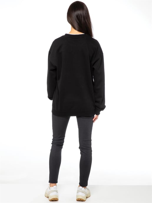 Enzo Ladies Embriodered Oversized Sweatshirt