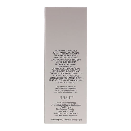 Calvin Klein Eternity Eau de Parfum 50ml Spray For Her
