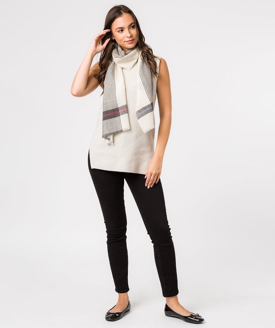 'Pixel' Cashmere & Merino Wool Pashmina