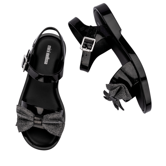 Possession Glitter Black Sandals