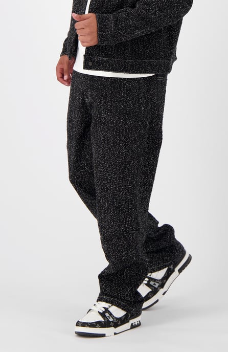 Black Bananas, Boucle Denim Pants, Black