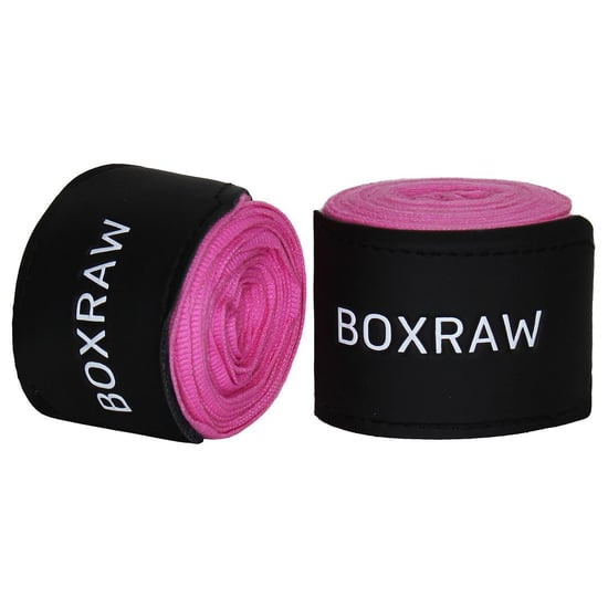 BoxRaw 4.6m Mens Neon Pink Hand Wraps - Image 1