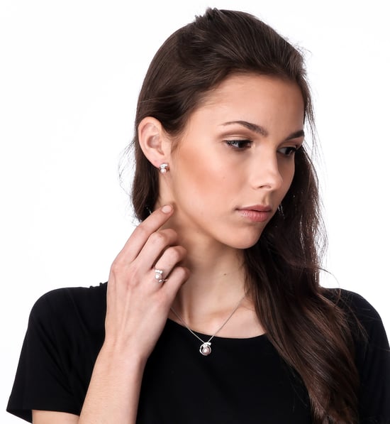 Orphelia 'Alanna' Women's 925 Sterling Silver Chain with Pendant - Silver ZH-7117