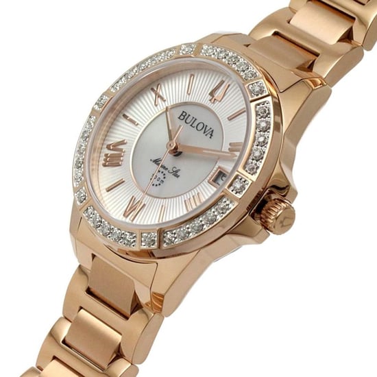 Bulova Marine Star Dames Horloge Roze Goud 98R295 - Image 3