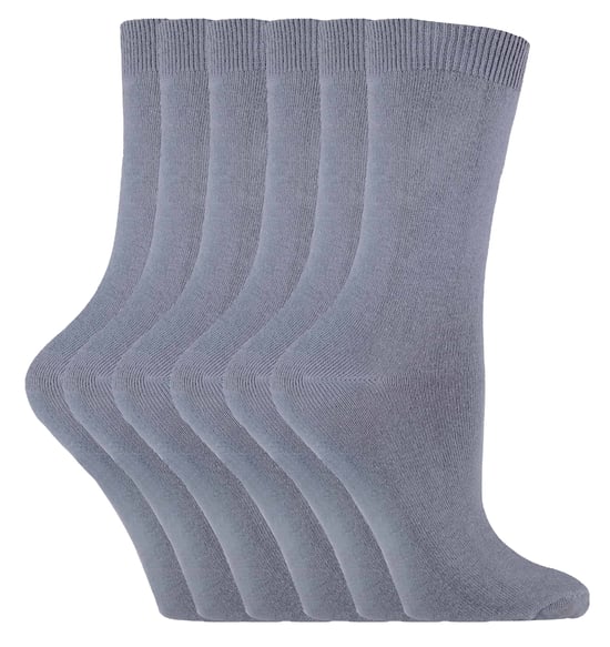 Sock Snob - 6 par enfärgade bomullsstrumpor för damer - Image 1