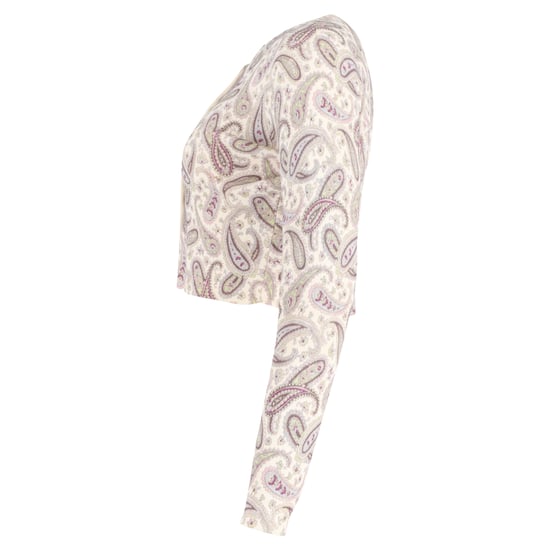 Etro Cropped Paisley Cardigan in Beige Wool - Image 2