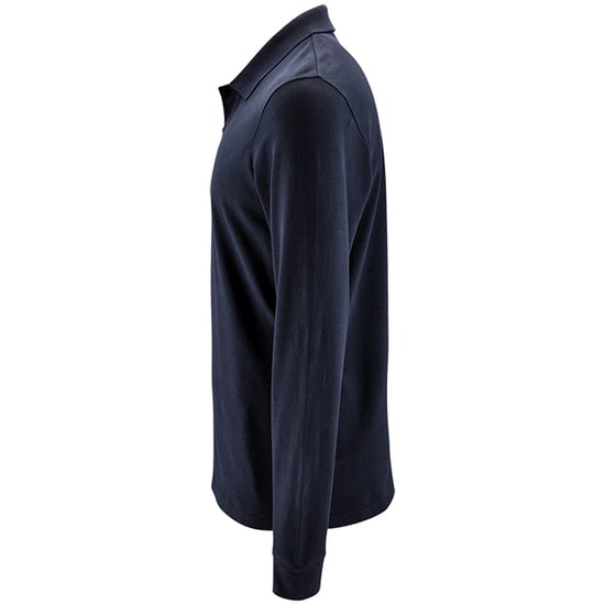 SOLS Heren Perfecte Lange Mouw Pique Polo Shirt (Franse marine) - Image 3