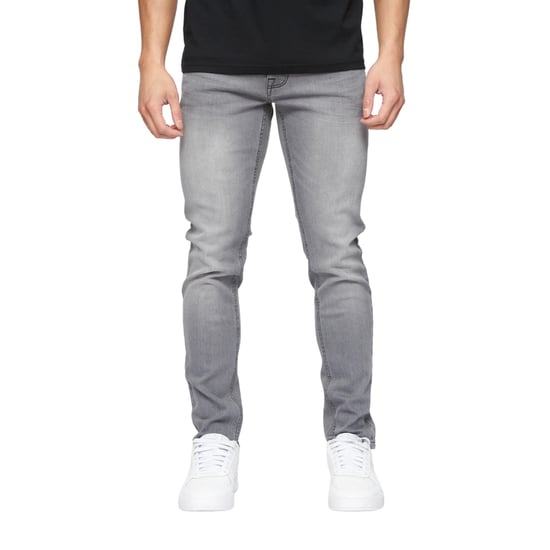 Crosshatch Mens Buraca Slim Jeans (Grey Wash) - Image 1