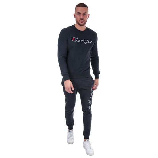 Men's Champion Large Logo Sweatshirt in Navy
