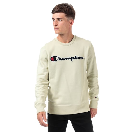 Men's Champion Large Logo Sweatshirt in Green