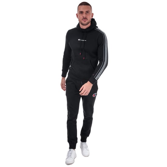 Men's Champion Suede C Logo Jog Pants in Black - Image 3