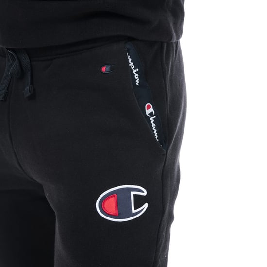 Men's Champion Suede C Logo Jog Pants in Black - Image 5