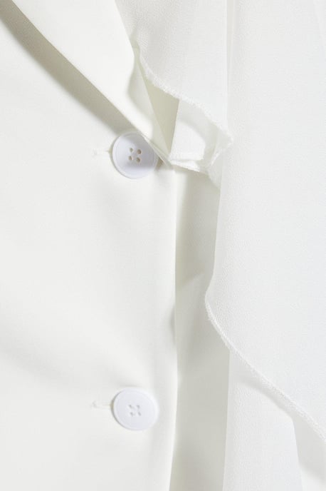 Tailored Mesh Frill Detail Structured Blazer - Image 5