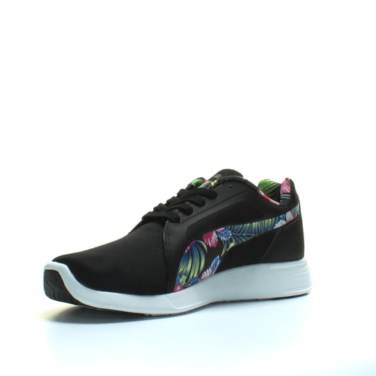 Puma ST Trainer Evo Grafic Black Floral Lace Up Mens Running Trainers 362212 01