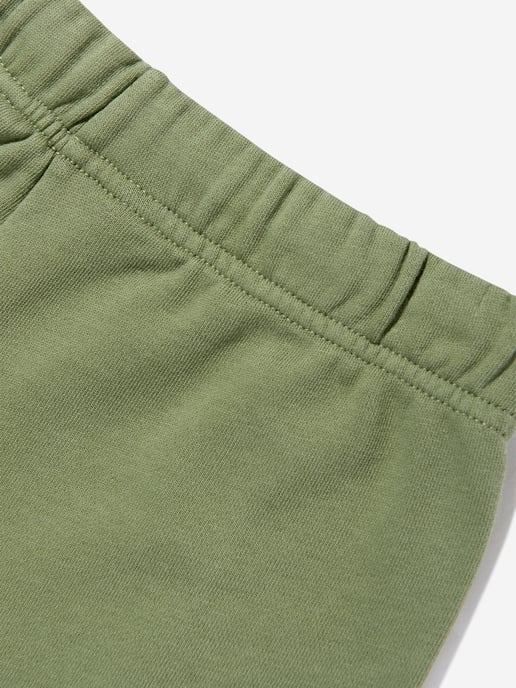 Palm Angels Boys Classic Overlogo Shorts in Green