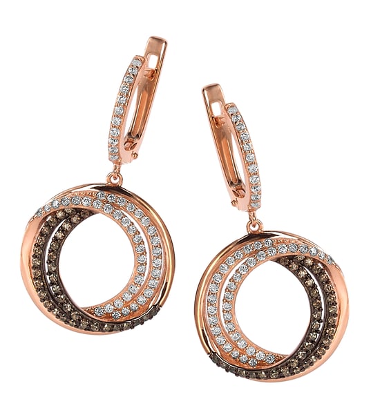 Orphelia 'Alina' Dames 925 Sterling Zilveren Oorbellen - Roze ZO-7055 - Image 1