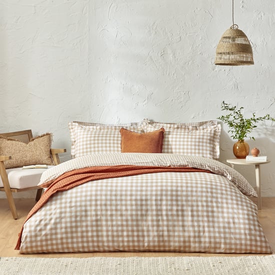 Barton Check 100% Cotton Duvet Cover Set - Image 1