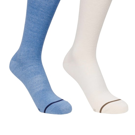 Trespass Unisex Vuxna Heathan-strumpor (Förpackning med 3) (Havremjölk/Kräm/Stormblå) - Image 2