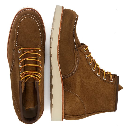 Red Wing Shoes Heritage Work 6Inch Moc Toe Hawthorne Abilene Men's Chesnut Boots - Image 6