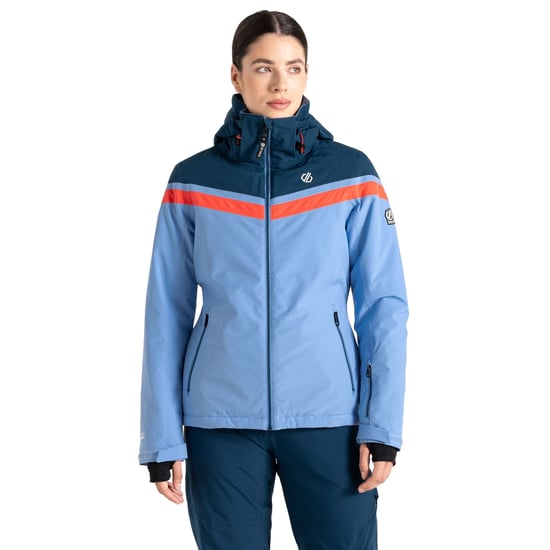 Dare 2B Womens/Ladies Flurry Ski Jacket (Hydrangea Blue/Red Sky) - Image 4