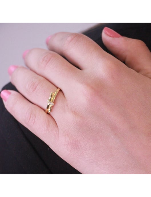 Bague Luminous Bow - Cristal d'Autriche - Image 2