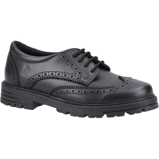 Hush Puppies Meisjes Maxine Leren Schoolschoenen (Zwart) - Image 3