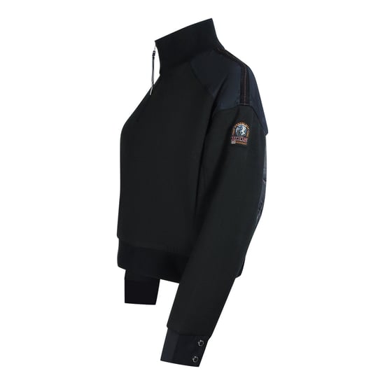 Parajumpers Quarter Zip Turtleneck Fleece Black Sweatshirt