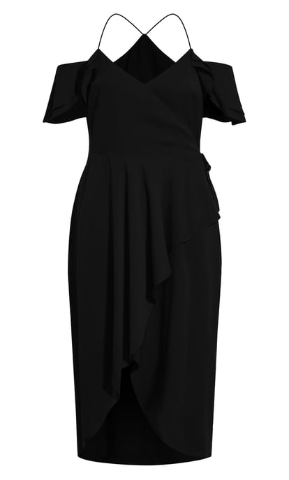 CITY CHIC Women's Elegant Maxi Dress - black