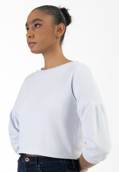 Mymo Sweatshirt Dames wit - Image 5