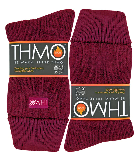 THMO - Ladies Cosy Thermal Slipper Bed Socks with Non Slip Grippers - Image 2