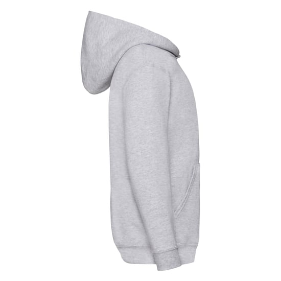 Fruit of the Loom Childrens/Kids Classic Plain Hoodie (Heather Grey) - Image 3