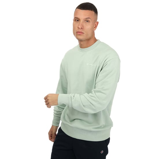 Men's Champion Organic Eco-Future Crew Sweatshirt in Green