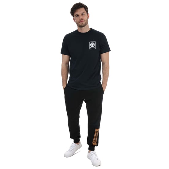 Men's Timberland YC Back Stack T-Shirt in Navy