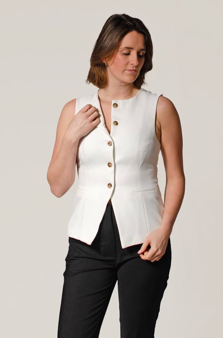 Tailored Waistcoat Round Neck