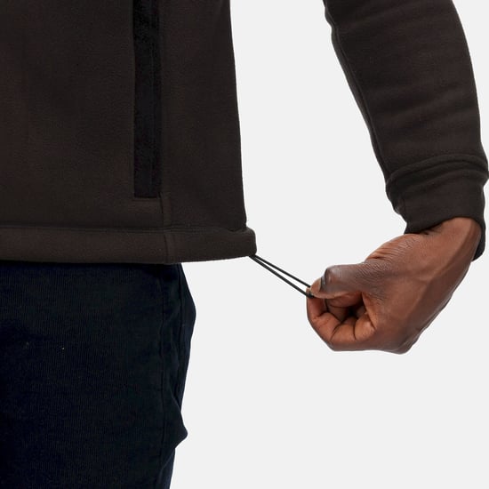 Regatta Mens Faversham Full Zip Fleece Jacket (Black)