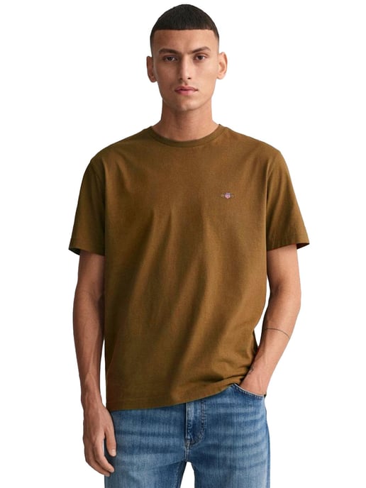 Gant Mens T-Shirts - Brown