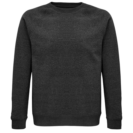 SOLS Unisex Adult Space Organic Raglan Sweatshirt (Houtskool mergel) - Image 1