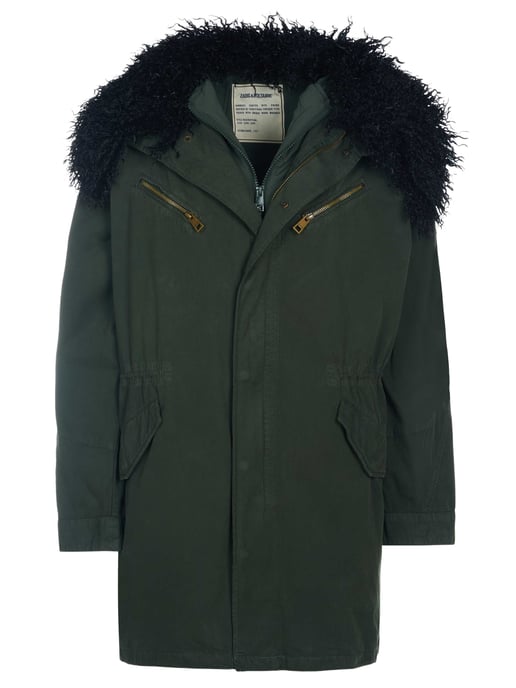 Zadig Voltaire Kidea Katoen Lave Eagle Jas Kaki - Image 1