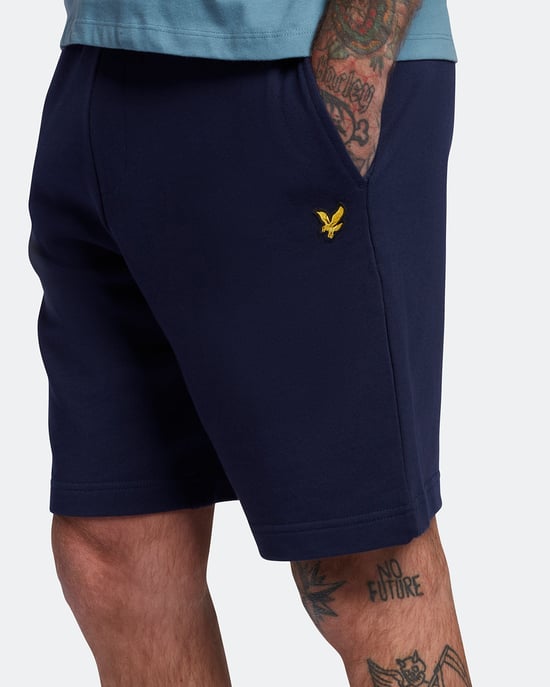 Lyle & Scott Zweet kort in Marine - Image 4