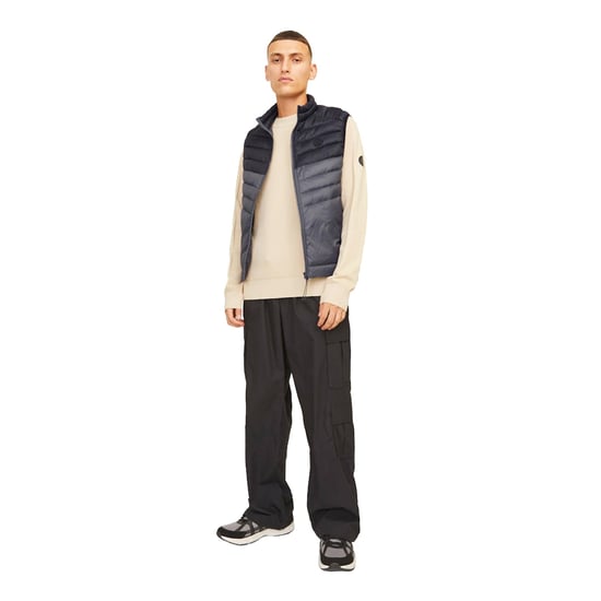 Jack & Jones Mens Sleeveless Gilet – Zipper Closure and High Neck