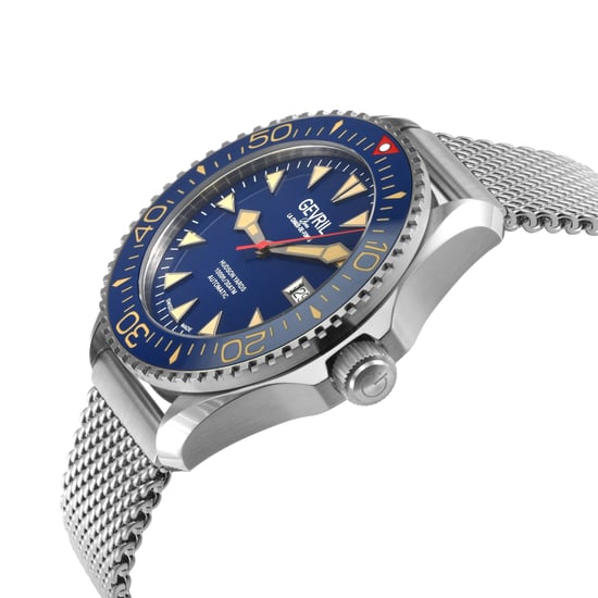 Gevril Men's Hudson Yards Swiss Automatic Blue Dial Watch - Image 3